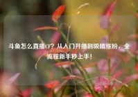 斗鱼怎么直播CF？从入门开播到吸睛涨粉，全流程新手秒上手！