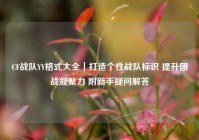 CF战队YY格式大全｜打造个性战队标识 提升团战凝聚力 附新手疑问解答