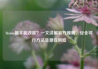 Steam能不能改区？一文详解官方规则、安全可行方法及潜在风险