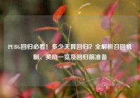 PUBG回归必看！多少天算回归？全解析召回机制、奖励一览及回归前准备