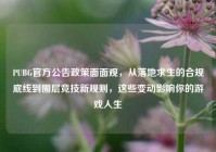 PUBG官方公告政策面面观，从落地求生的合规底线到圈层竞技新规则，这些变动影响你的游戏人生