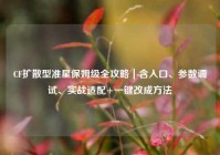 CF扩散型准星保姆级全攻略｜含入口、参数调试、实战适配+一键改成方法
