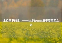 金色雨下的涅槃——RNG的2021LPL春季赛冠军之路