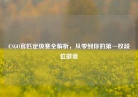 CSGO官匹定级赛全解析，从零到你的第一枚段位徽章