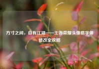 方寸之间，自有江湖——王者荣耀头像框字体修改全攻略