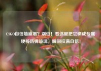 CSGO自信墙崩塌？别怕！看这里把它砌成专属硬核防弹玻璃，瞬间拉满自信！