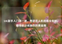 LOL新手入门第一课，带语音人机陪练全拆解，藏练意识练操作的黄金期