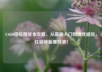 CSGO印花囤货全攻略，从萌新入门到理性避坑，红锁绝版要拎清！