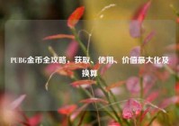 PUBG金币全攻略，获取、使用、价值最大化及换算