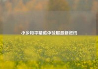 小乡和平精英体验服最新资讯