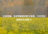 王者荣耀，当年带躺我的野王师傅，今天龙坑被我按头秀麻了！
