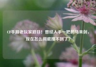CF手游老玩家泪目！曾经人手一把的马来剑，现在怎么彻底搜不到了？
