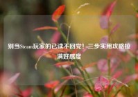 别当Steam玩家的已读不回党！三步实用攻略拉满好感度