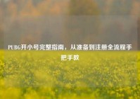 PUBG开小号完整指南，从准备到注册全流程手把手教
