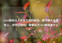 CSGO那些让人哭笑不得的操作，蹲下弹孔全在地上，你中过招吗？顺便说下CSGO蹲键是什么