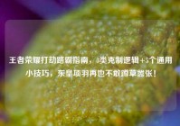王者荣耀打劫路霸指南，3类克制逻辑+5个通用小技巧，东皇项羽再也不敢蹲草嚣张！