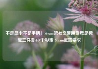 不是显卡不是手柄！Steam吧社交硬通货竟是标配三件套+N个彩蛋 Steam配置要求