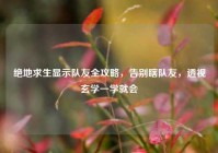 绝地求生显示队友全攻略，告别瞎队友，透视玄学一学就会