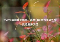 逆战今年返利大揭秘，真金白银拿到手软？究竟能返多少钱