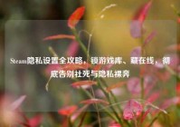 Steam隐私设置全攻略，锁游戏库、藏在线，彻底告别社死与隐私裸奔