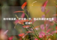 和平精英谢，巴中第一外，枪法如神还是外有乾坤？