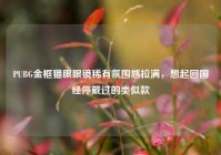 PUBG金框猫眼眼镜稀有氛围感拉满，想起回国经停戴过的类似款