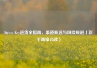 Steam Key进货全指南，渠道甄选与风险规避（新手商家必读）
