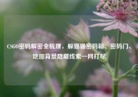 CSGO密码解密全梳理，躲猫猫密码箱、密码门、地图背景隐藏线索一网打尽