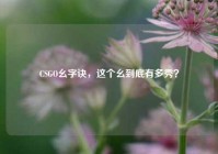 CSGO幺字诀，这个幺到底有多秀？