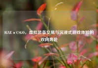 IGXE×CSGO，虚拟装备交易与沉浸式游戏体验的双向奔赴