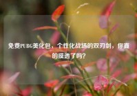 免费PUBG美化包，个性化战场的双刃剑，你真的摸透了吗？