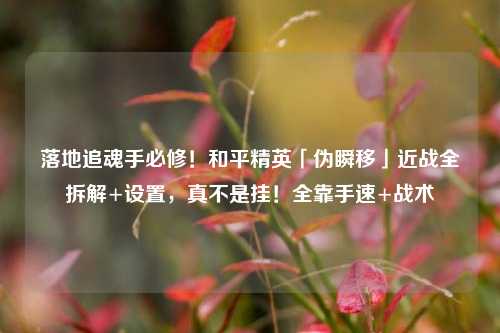 落地追魂手必修！和平精英「伪瞬移」近战全拆解+设置，真不是挂！全靠手速+战术