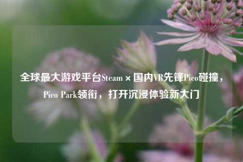 全球最大游戏平台Steam×国内VR先锋Pico碰撞，Pico Park领衔，打开沉浸体验新大门