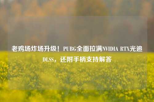 老鸡场炸场升级！PUBG全面拉满NVIDIA RTX光追DLSS，还附手柄支持解答