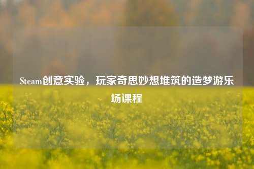 Steam创意实验，玩家奇思妙想堆筑的造梦游乐场课程