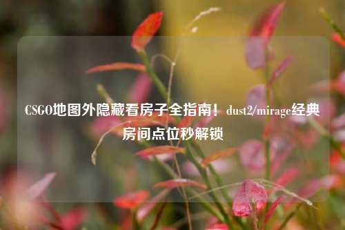 CSGO地图外隐藏看房子全指南！dust2/mirage经典房间点位秒解锁