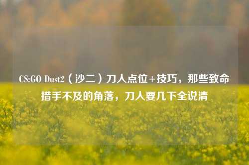 CS:GO Dust2(沙二)刀人点位+技巧,那些致命措手不及的角落,刀人要几下全说清