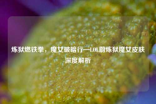 炼狱燃铁拳,魔女破暗行—LOL蔚炼狱魔女皮肤深度解析