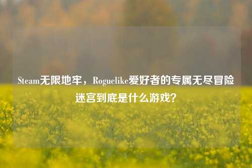 Steam无限地牢,Roguelike爱好者的专属无尽冒险迷宫到底是什么游戏?