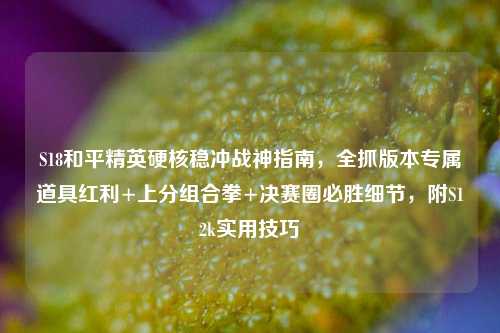 S18和平精英硬核稳冲战神指南,全抓版本专属道具红利+上分组合拳+决赛圈必胜细节,附S12k实用技巧