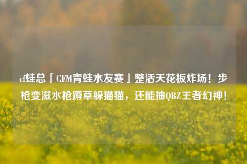 cf蛙总「CFM青蛙水友赛」整活天花板炸场!步枪变滋水枪蹲草躲猫猫,还能抽QBZ王者幻神!