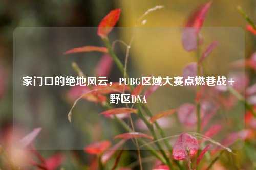 家门口的绝地风云,PUBG区域大赛点燃巷战+野区DNA