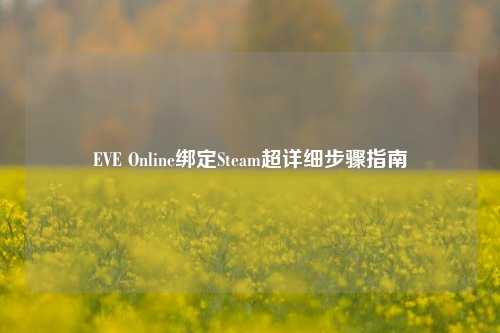 EVE Online绑定Steam超详细步骤指南