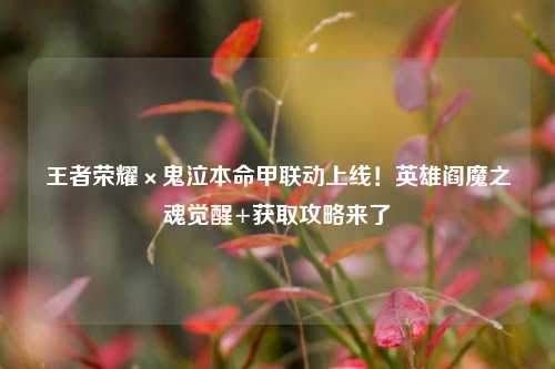 王者荣耀×鬼泣本命甲联动上线!英雄阎魔之魂觉醒+获取攻略来了