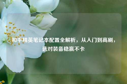 和平精英笔记本配置全解析，从入门到高刷，选对装备稳赢不卡