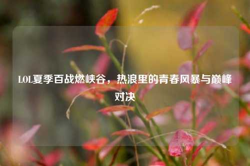 LOL夏季百战燃峡谷,热浪里的青春风暴与巅峰对决