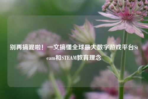 别再搞混啦!一文搞懂全球最大数字游戏平台Steam和STEAM教育理念