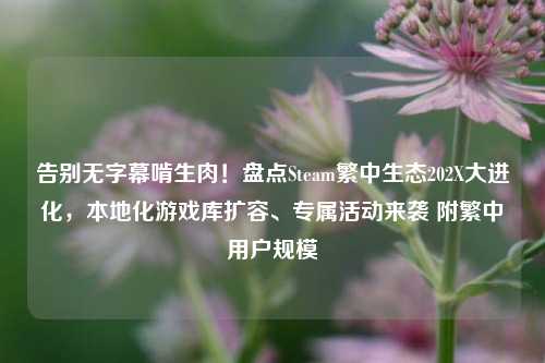 告别无字幕啃生肉!盘点Steam繁中生态202X大进化,本地化游戏库扩容、专属活动来袭 附繁中用户规模
