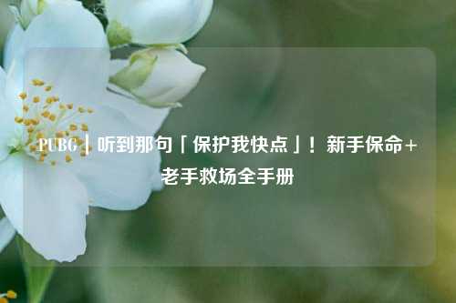 PUBG|听到那句「保护我快点」!新手保命+老手救场全手册