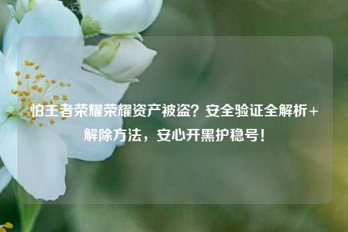 怕王者荣耀荣耀资产被盗?安全验证全解析+解除方法,安心开黑护稳号!